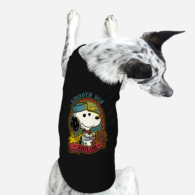 Beagle Sailor Tattoo-Dog-Basic-Pet Tank-Studio Mootant