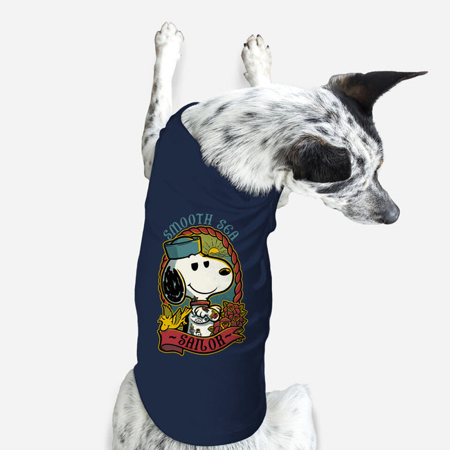 Beagle Sailor Tattoo-Dog-Basic-Pet Tank-Studio Mootant