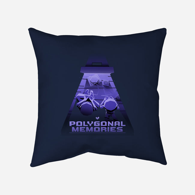 Polygonal Memories-None-Removable Cover-Throw Pillow-estudiofitas