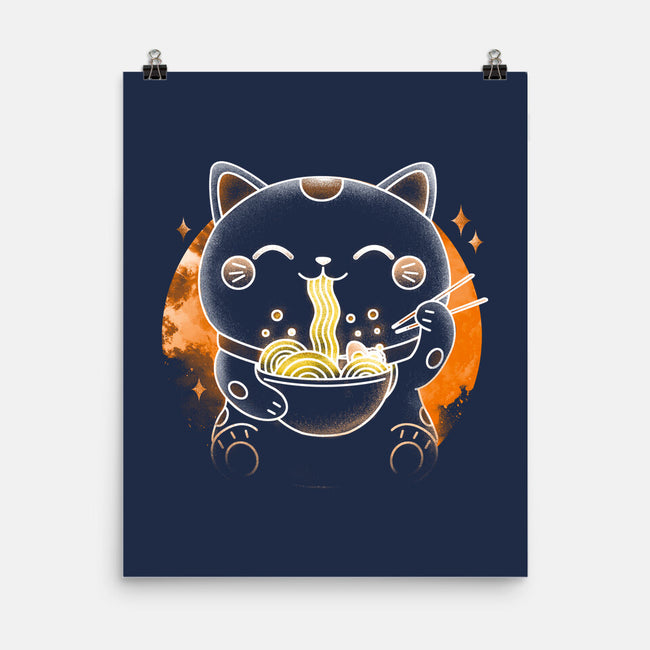 Soul Of The Ramen Cat-None-Matte-Poster-Donnie