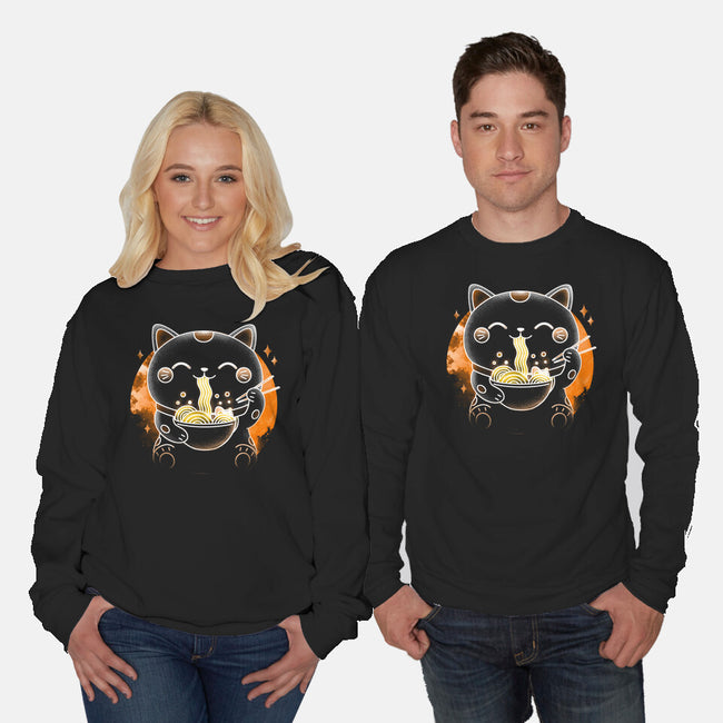 Soul Of The Ramen Cat-Unisex-Crew Neck-Sweatshirt-Donnie