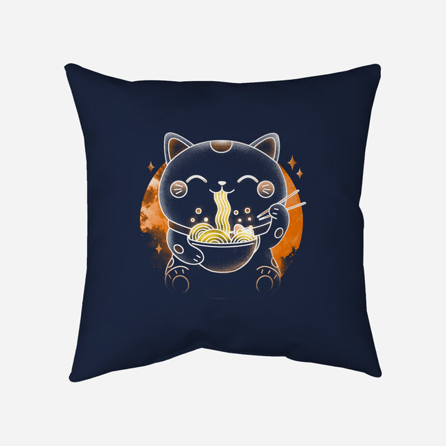 Soul Of The Ramen Cat-None-Removable Cover-Throw Pillow-Donnie