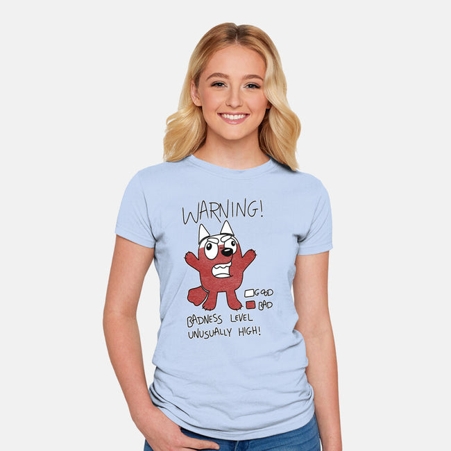 Muffin’s Badness Level-Womens-Fitted-Tee-Alexhefe