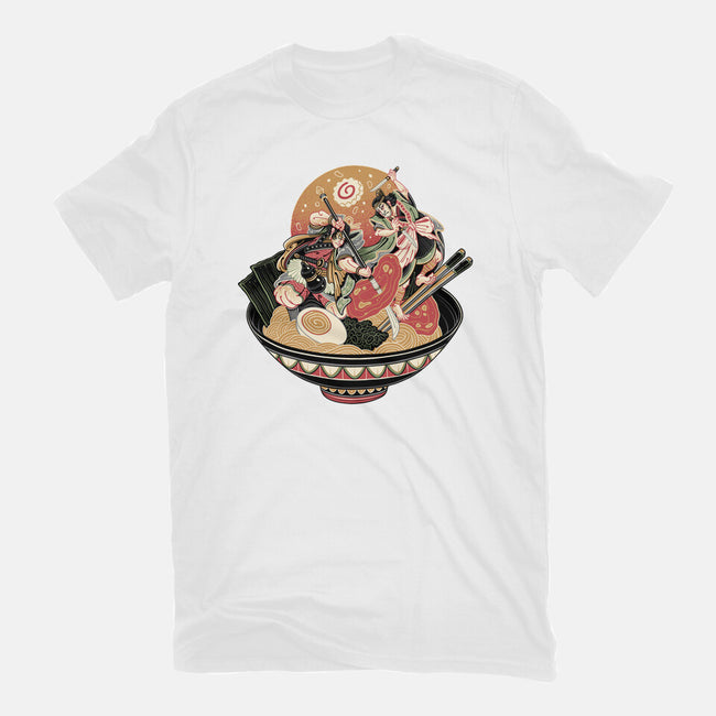 Noodle Fight-Mens-Premium-Tee-momma_gorilla