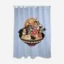 Noodle Fight-None-Polyester-Shower Curtain-momma_gorilla