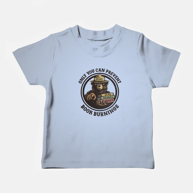 Only You Can Prevent Book Burnings-Baby-Basic-Tee-kg07