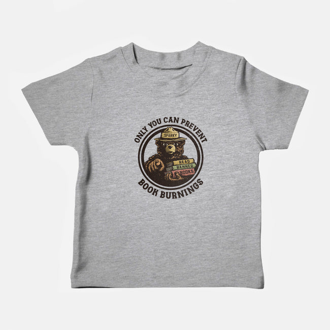 Only You Can Prevent Book Burnings-Baby-Basic-Tee-kg07