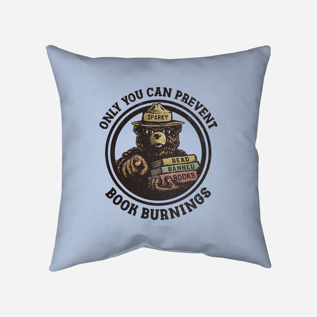 Only You Can Prevent Book Burnings-None-Removable Cover-Throw Pillow-kg07