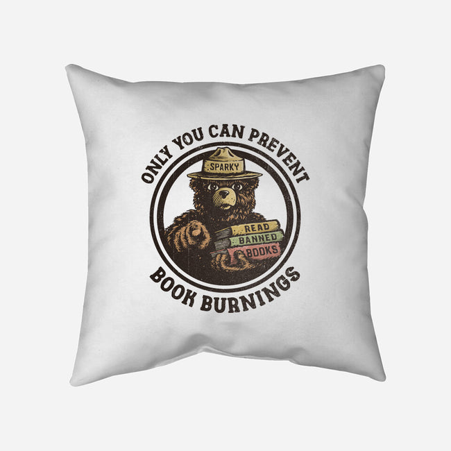 Only You Can Prevent Book Burnings-None-Removable Cover-Throw Pillow-kg07