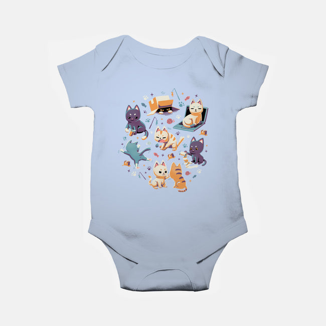 Naughty Cats-Baby-Basic-Onesie-Geekydog