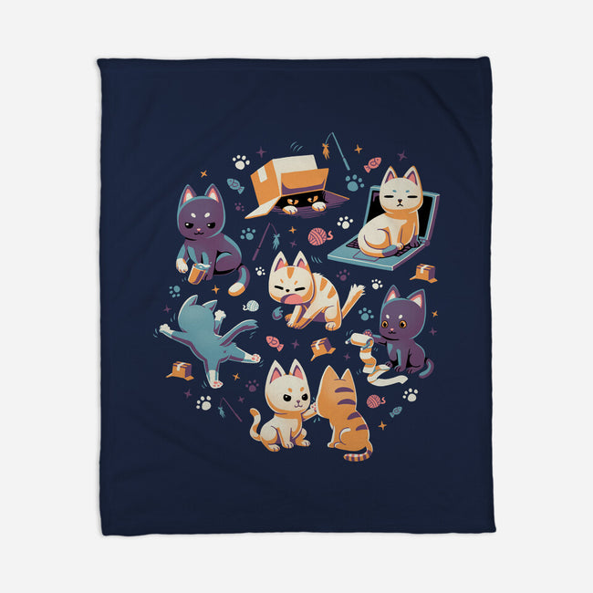 Naughty Cats-None-Fleece-Blanket-Geekydog