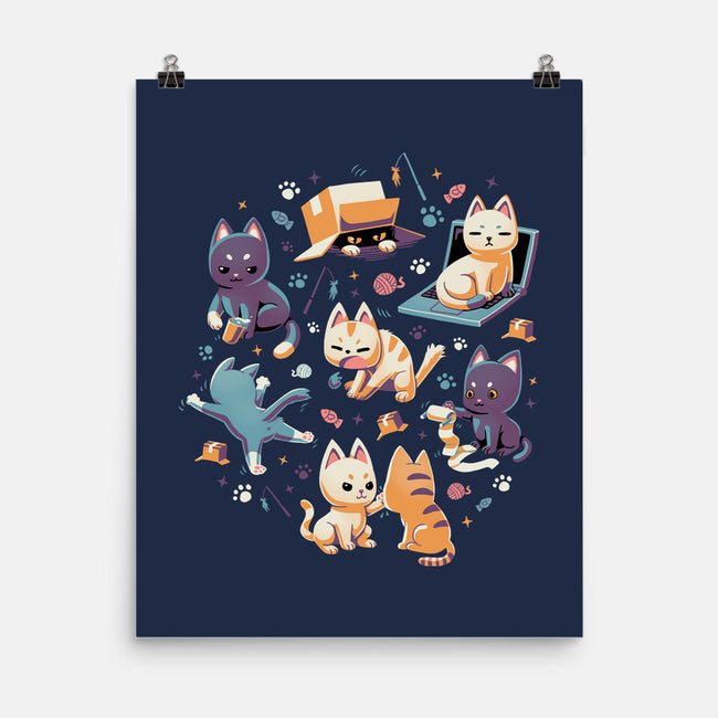 Naughty Cats-None-Matte-Poster-Geekydog