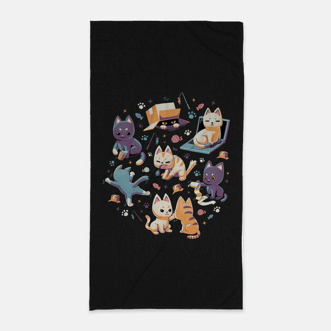 Naughty Cats-None-Beach-Towel-Geekydog