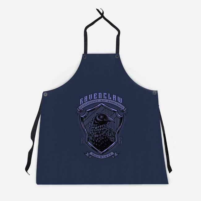 Violet Crow Emblem-Unisex-Kitchen-Apron-Astrobot Invention