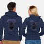 Violet Crow Emblem-Unisex-Zip-Up-Sweatshirt-Astrobot Invention