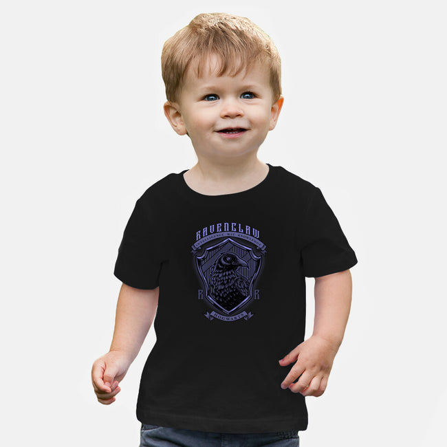 Violet Crow Emblem-Baby-Basic-Tee-Astrobot Invention