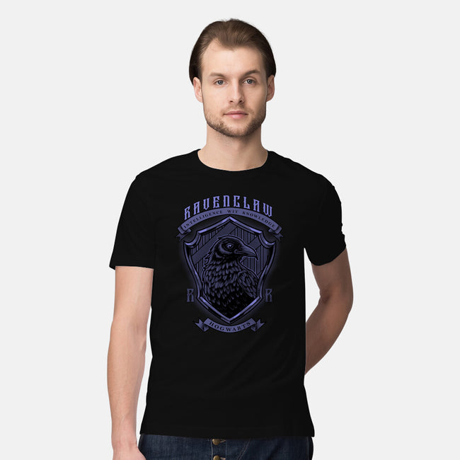 Violet Crow Emblem-Mens-Premium-Tee-Astrobot Invention