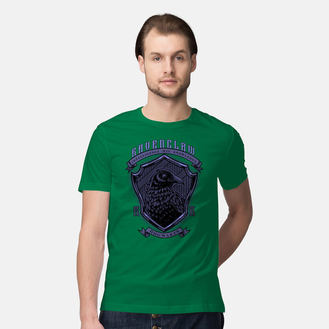 Violet Crow Emblem-Mens-Premium-Tee-Astrobot Invention