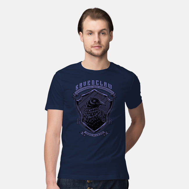 Violet Crow Emblem-Mens-Premium-Tee-Astrobot Invention