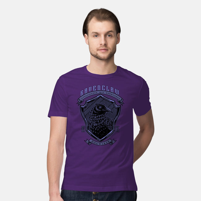 Violet Crow Emblem-Mens-Premium-Tee-Astrobot Invention