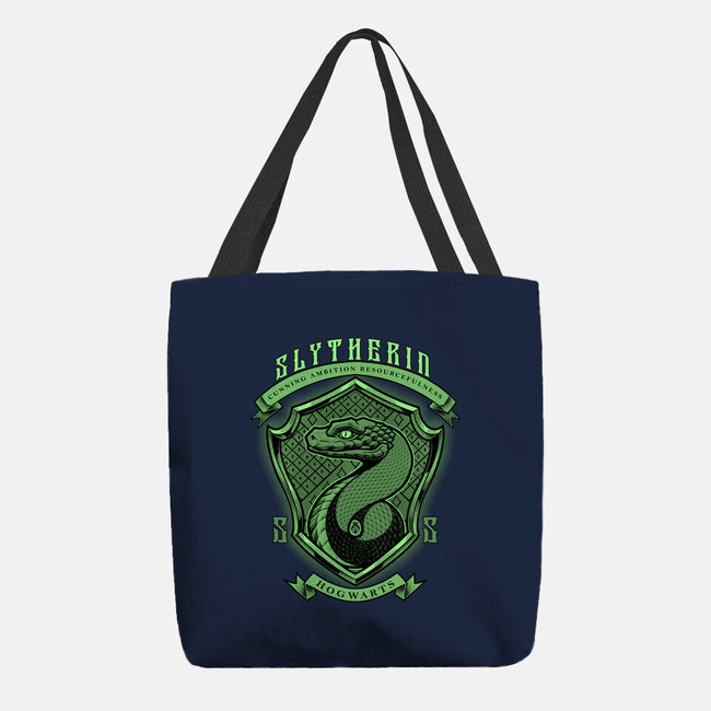 Green Snake Emblem-None-Basic Tote-Bag-Astrobot Invention