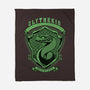 Green Snake Emblem-None-Fleece-Blanket-Astrobot Invention