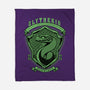 Green Snake Emblem-None-Fleece-Blanket-Astrobot Invention