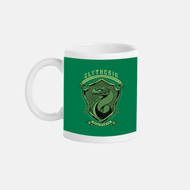 Green Snake Emblem-None-Mug-Drinkware-Astrobot Invention