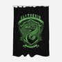 Green Snake Emblem-None-Polyester-Shower Curtain-Astrobot Invention