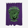 Green Snake Emblem-None-Polyester-Shower Curtain-Astrobot Invention