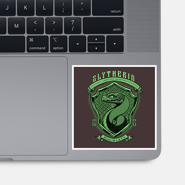 Green Snake Emblem-None-Glossy-Sticker-Astrobot Invention