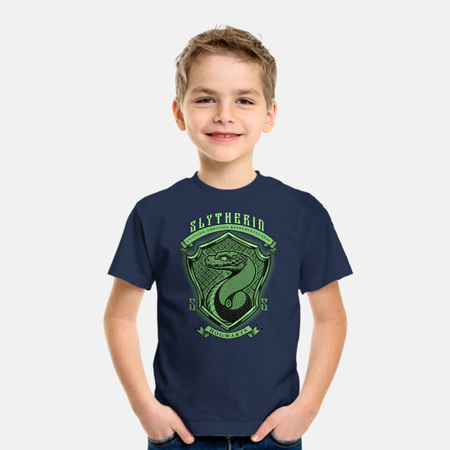 Green Snake Emblem-Youth-Basic-Tee-Astrobot Invention