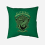 Green Snake Emblem-None-Removable Cover-Throw Pillow-Astrobot Invention