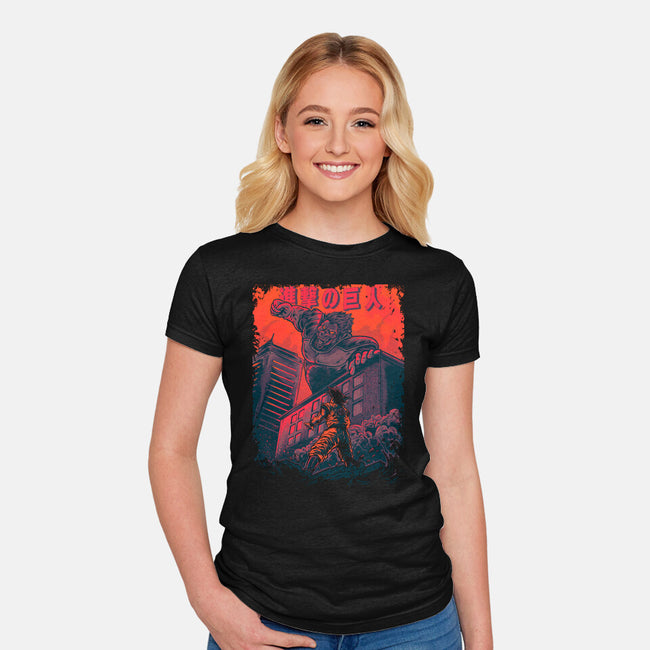 Attack On Titan-Womens-Fitted-Tee-Gleydson Barboza