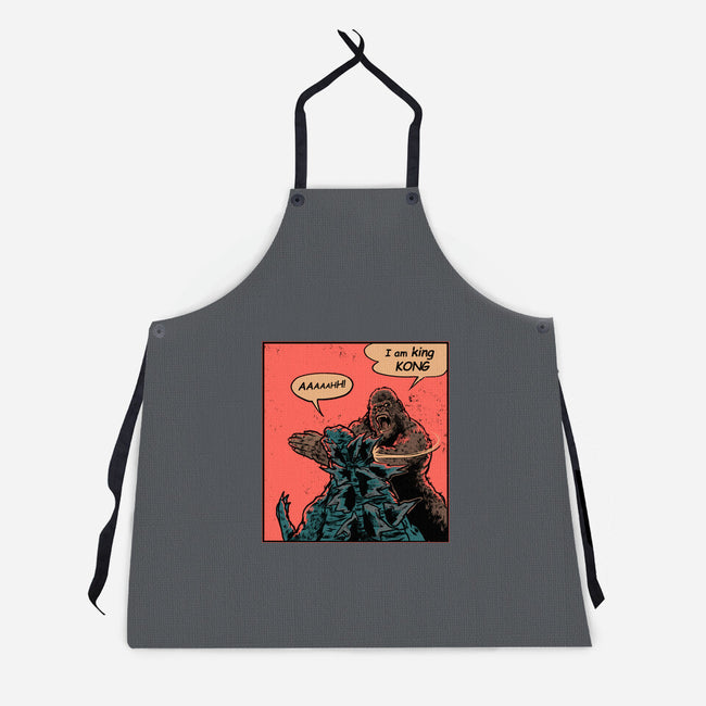 King Of Skull Island-Unisex-Kitchen-Apron-Gleydson Barboza