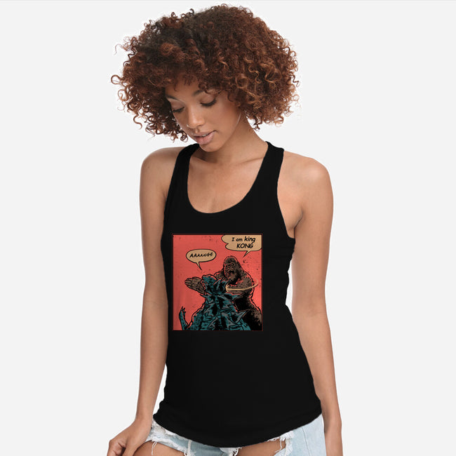 King Of Skull Island-Womens-Racerback-Tank-Gleydson Barboza