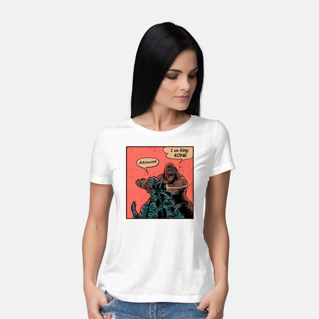 King Of Skull Island-Womens-Basic-Tee-Gleydson Barboza