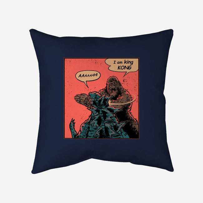 King Of Skull Island-None-Removable Cover-Throw Pillow-Gleydson Barboza