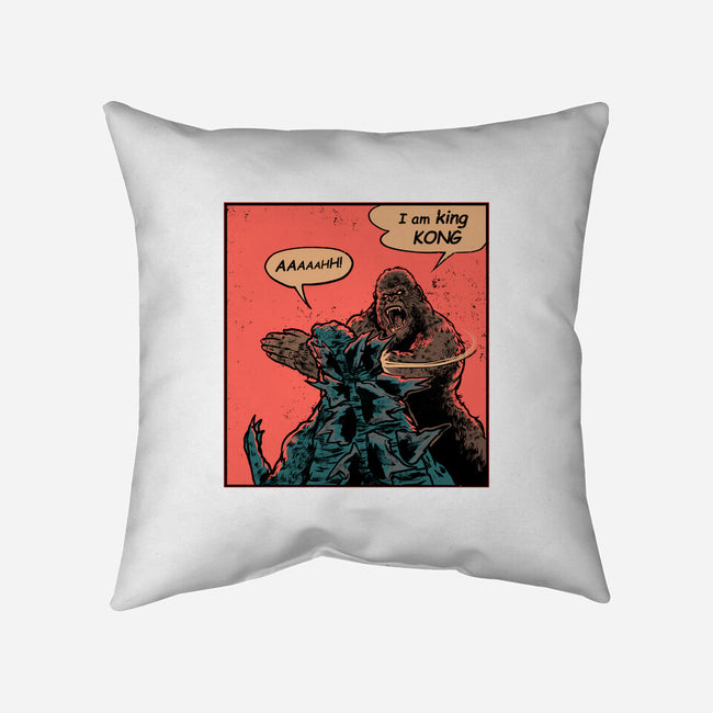 King Of Skull Island-None-Removable Cover-Throw Pillow-Gleydson Barboza