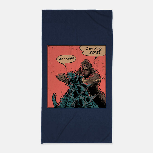 King Of Skull Island-None-Beach-Towel-Gleydson Barboza