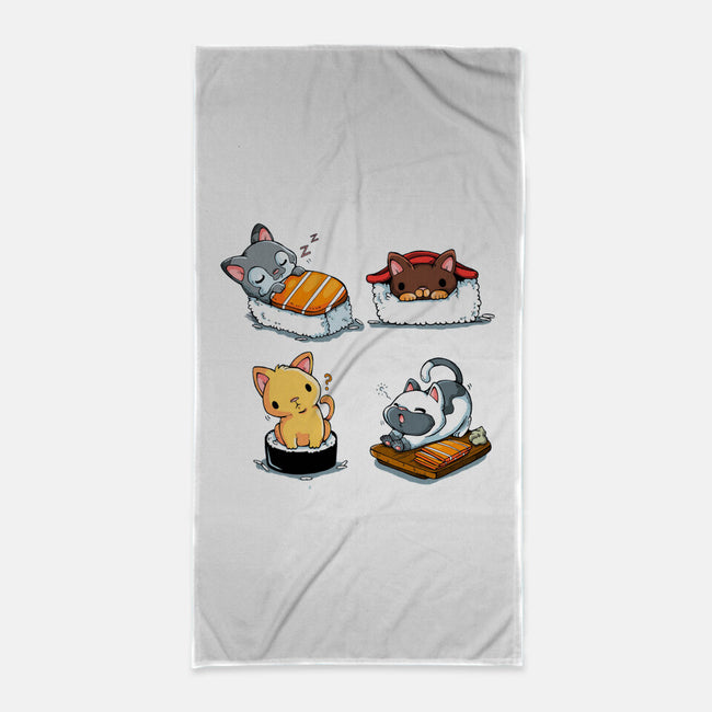 KittenSushi-None-Beach-Towel-Vallina84