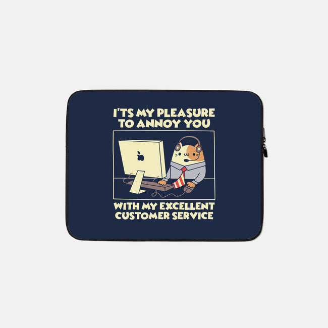 Customer Service-None-Zippered-Laptop Sleeve-Xentee