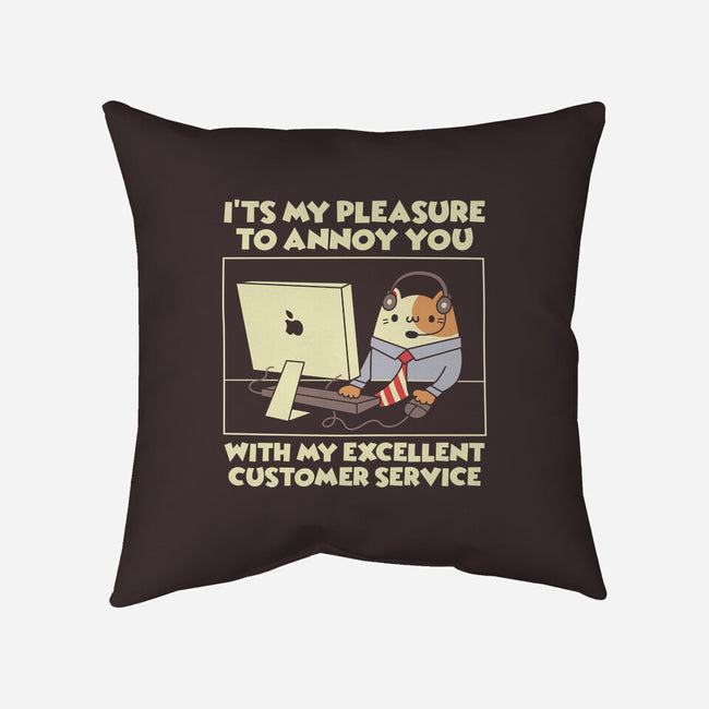 Customer Service-None-Removable Cover-Throw Pillow-Xentee