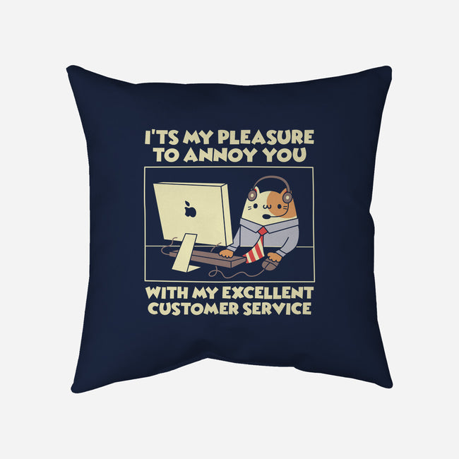 Customer Service-None-Removable Cover-Throw Pillow-Xentee