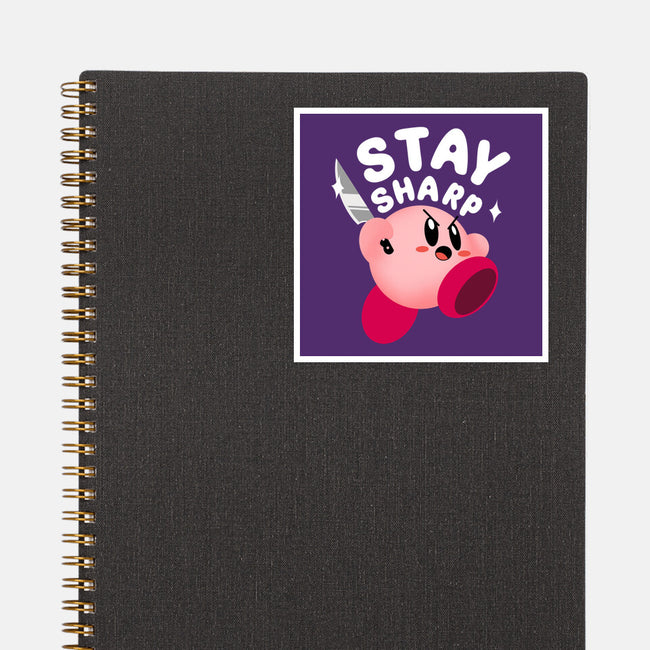 Kirby Stay Sharp-None-Glossy-Sticker-Tri haryadi