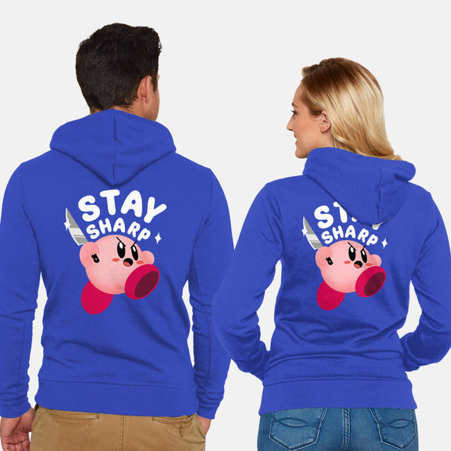 Kirby Stay Sharp-Unisex-Zip-Up-Sweatshirt-Tri haryadi