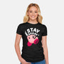 Kirby Stay Sharp-Womens-Fitted-Tee-Tri haryadi