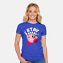 Kirby Stay Sharp-Womens-Fitted-Tee-Tri haryadi