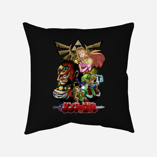 Hyrule Force-None-Removable Cover-Throw Pillow-Diego Oliver