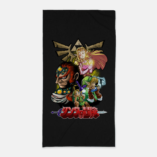 Hyrule Force-None-Beach-Towel-Diego Oliver